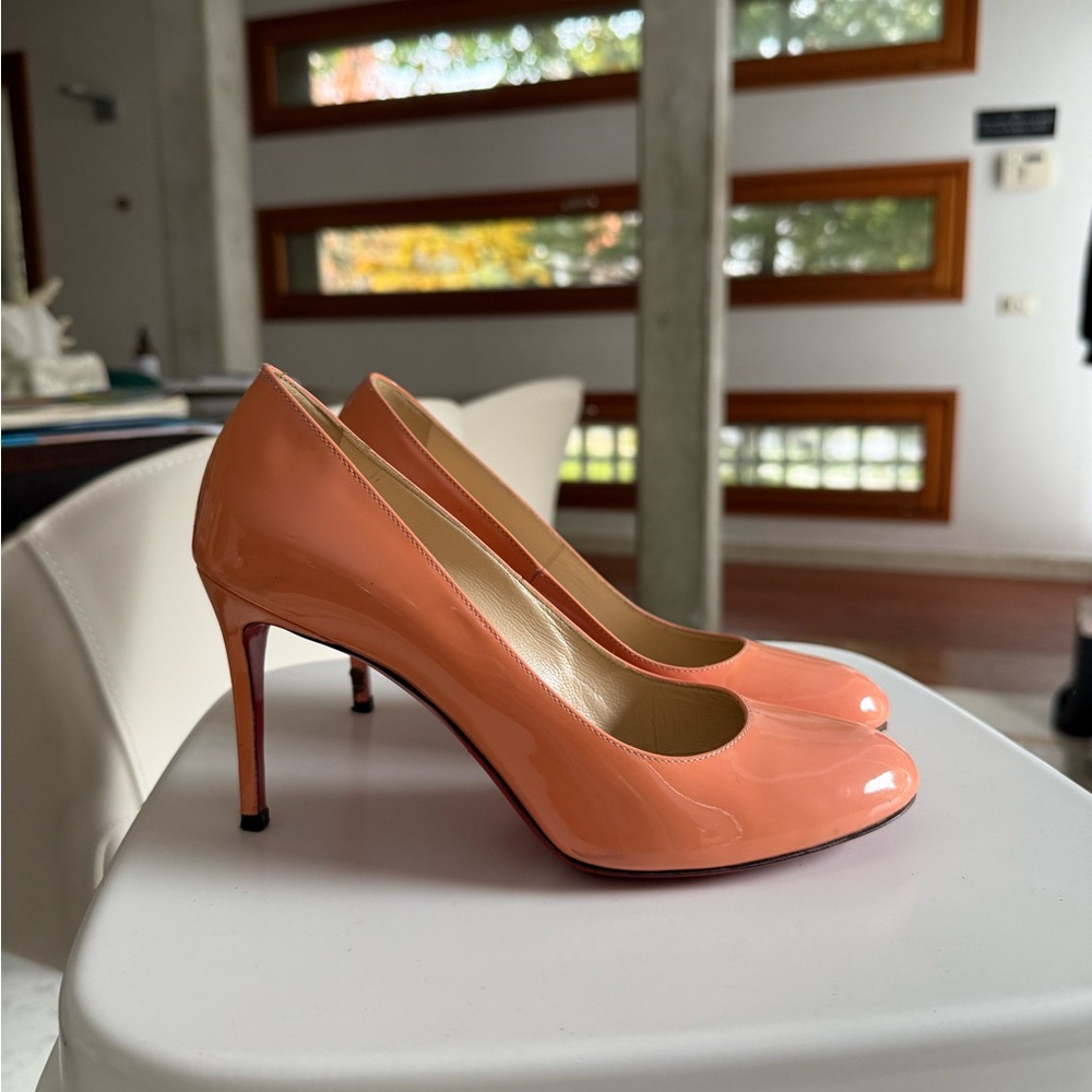 Louboutin Peach Stilettos